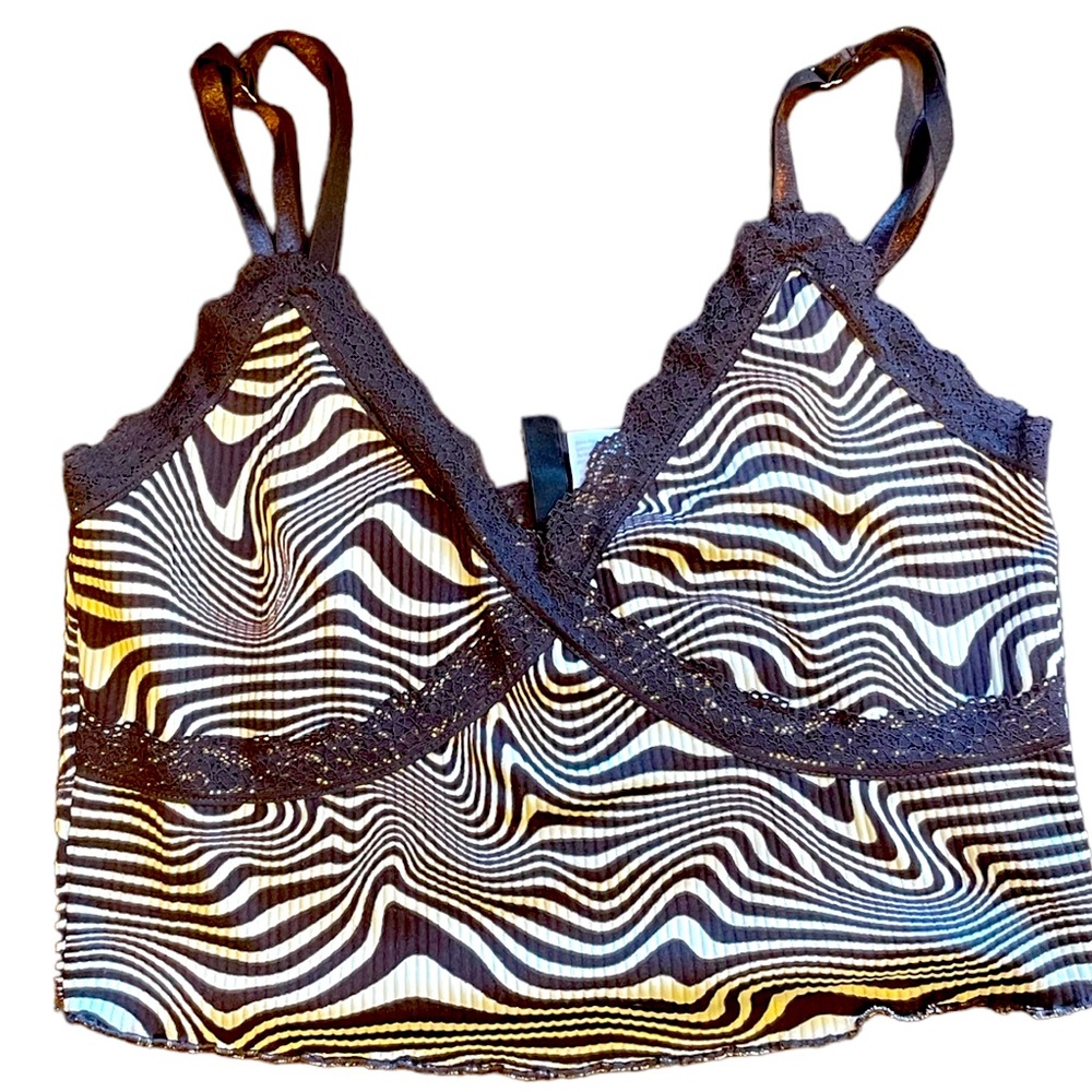H&M Brown Waves Tank Top